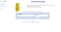 Desktop Screenshot of cylex-branchenbuch-hameln.de